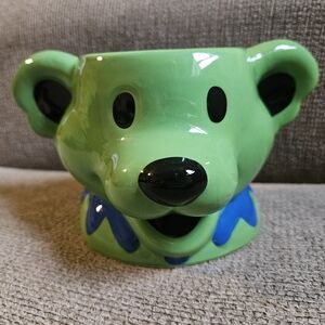Grateful Dead Green Dancing Bear Molded Ceramic Mug